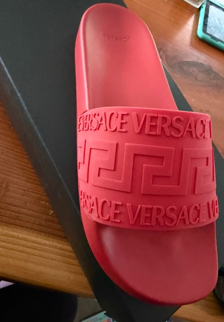Versace Men’s Gomma Pool Slides 42